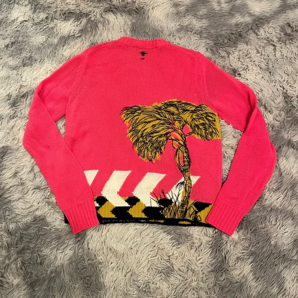 Dior Vibrant Pink Sweater with Animal Print - Picture 5 of 9